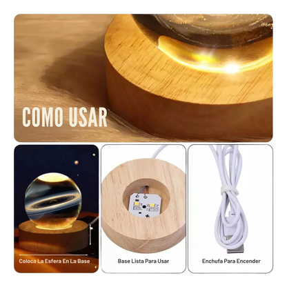 Esfera De Cristal 3D Luminosa