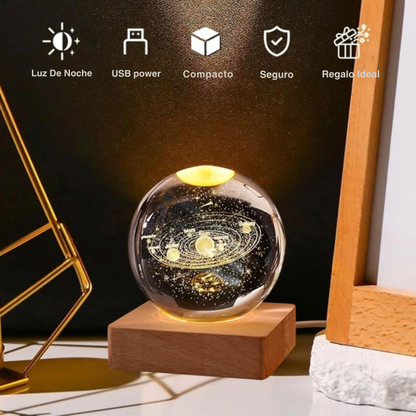 Esfera De Cristal 3D Luminosa